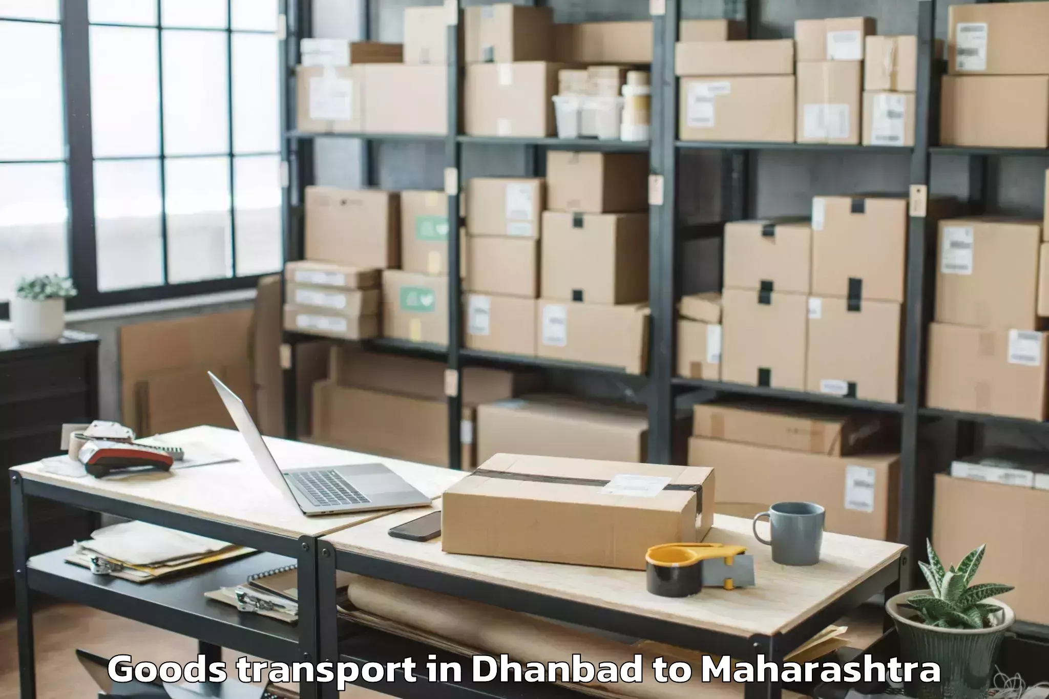 Get Dhanbad to Varangaon Goods Transport